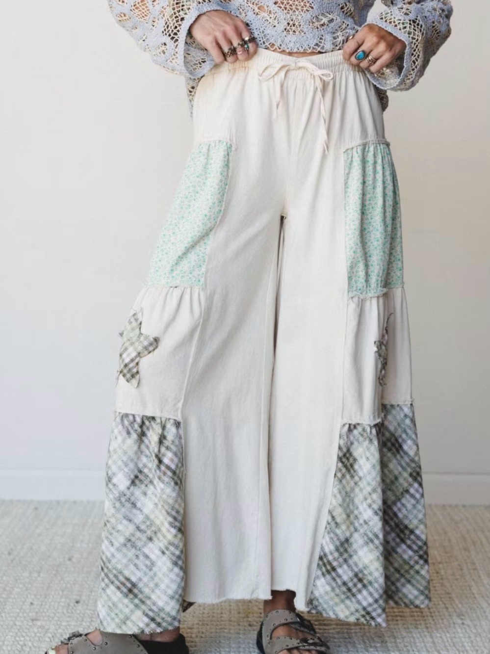 POL Coastal Chill Wide Leg Pants Size S waist 19’ inseam 28’ NWOT